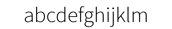 Source Arabic Sans Light Font LOWERCASE