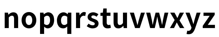 Source Han Sans Bold Font LOWERCASE