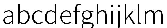 Source Han Sans HC Light Font LOWERCASE