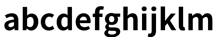 Source Han Sans HK Bold Font LOWERCASE