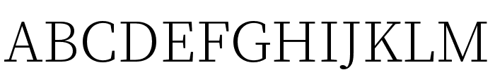 Source Han Serif ExtraLight Font UPPERCASE