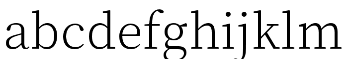 Source Han Serif ExtraLight Font LOWERCASE