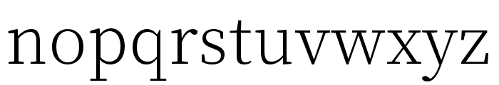 Source Han Serif ExtraLight Font LOWERCASE