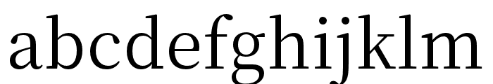 Source Han Serif HC Regular Font LOWERCASE