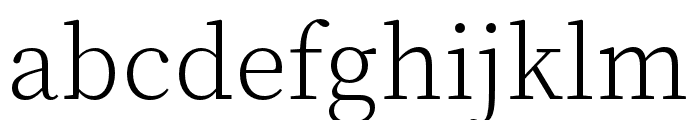 Source Han Serif K ExtraLight Font LOWERCASE