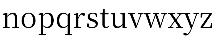 Source Han Serif Regular Font LOWERCASE