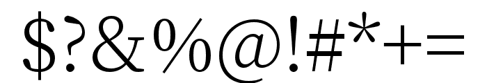 Source Han Serif SC Light Font OTHER CHARS
