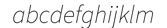 Source Sans 3 ExtraLight Italic Font LOWERCASE