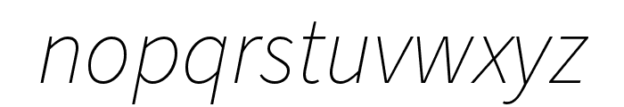 Source Sans 3 ExtraLight Italic Font LOWERCASE