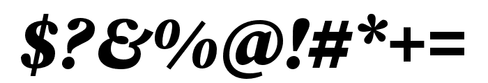 Source Serif 4 Black Italic Font OTHER CHARS