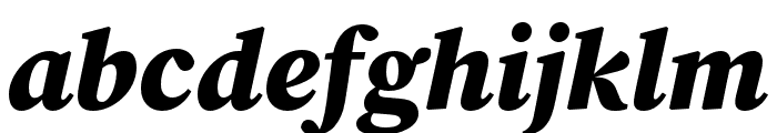 Source Serif 4 Black Italic Font LOWERCASE