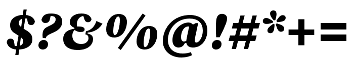 Source Serif 4 Caption Black Italic Font OTHER CHARS