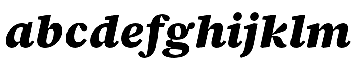 Source Serif 4 Caption Black Italic Font LOWERCASE