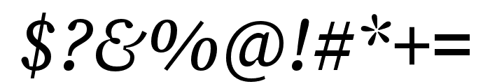 Source Serif 4 Caption Italic Font OTHER CHARS