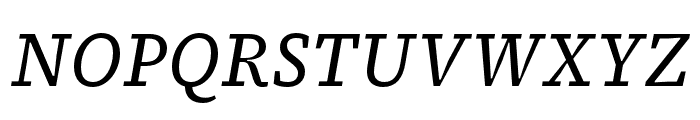 Source Serif 4 Caption Italic Font UPPERCASE