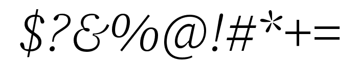 Source Serif 4 Caption Light Italic Font OTHER CHARS