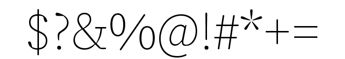 Source Serif 4 Caption Light Font OTHER CHARS