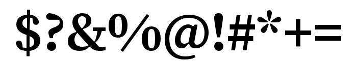 Source Serif 4 Caption Semibold Font OTHER CHARS