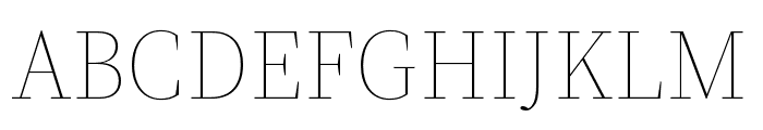 Source Serif 4 Display ExtraLight Font UPPERCASE