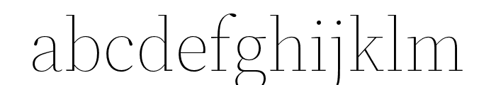 Source Serif 4 Display ExtraLight Font LOWERCASE