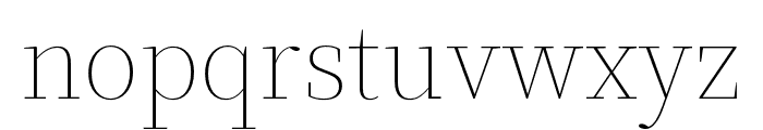 Source Serif 4 Display ExtraLight Font LOWERCASE