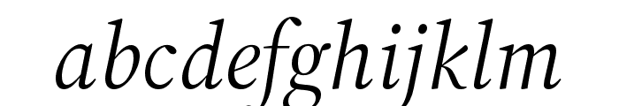 Source Serif 4 Display Italic Font LOWERCASE