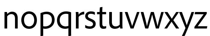 Source Serif 4 Display Semibold Italic Font LOWERCASE