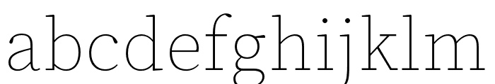 Source Serif 4 ExtraLight Font LOWERCASE