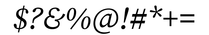 Source Serif 4 Italic Font OTHER CHARS