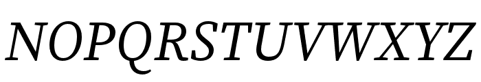 Source Serif 4 Italic Font UPPERCASE