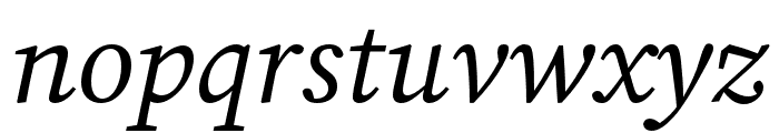Source Serif 4 Italic Font LOWERCASE