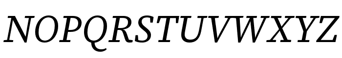 Source Serif 4 SmText Italic Font UPPERCASE
