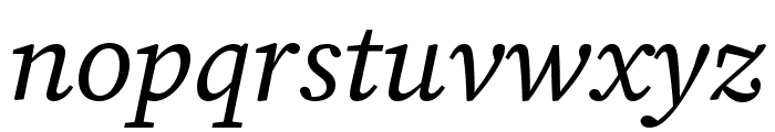 Source Serif 4 SmText Italic Font LOWERCASE