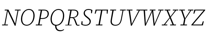 Source Serif 4 SmText Light Italic Font UPPERCASE