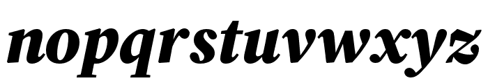 Source Serif 4 Subhead Black Italic Font LOWERCASE