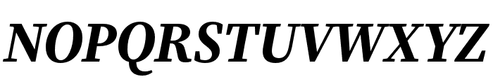 Source Serif 4 Subhead Bold Italic Font UPPERCASE