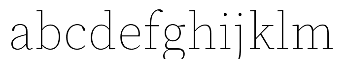 Source Serif 4 Subhead ExtraLight Font LOWERCASE