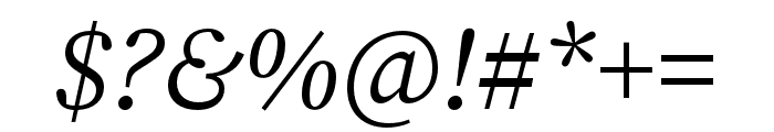 Source Serif 4 Subhead Italic Font OTHER CHARS