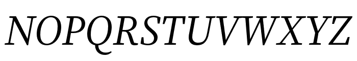 Source Serif 4 Subhead Italic Font UPPERCASE