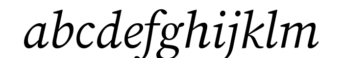 Source Serif 4 Subhead Italic Font LOWERCASE