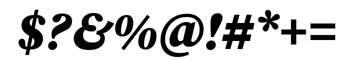 Source Serif Pro Black Italic Font OTHER CHARS