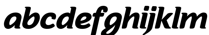 Sovba Black Oblique Font LOWERCASE