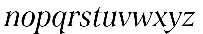 Span Compressed Regular Italic Font LOWERCASE