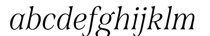 Span Condensed Light Italic Font LOWERCASE