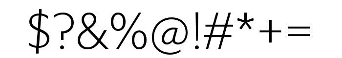 Specter Light Font OTHER CHARS