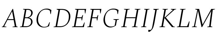 Spectral Sc Extra Light Italic Font UPPERCASE