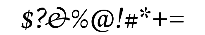 Spinoza Pro Italic Font OTHER CHARS
