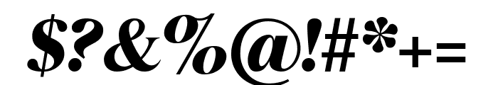 Starling Black Italic Font OTHER CHARS