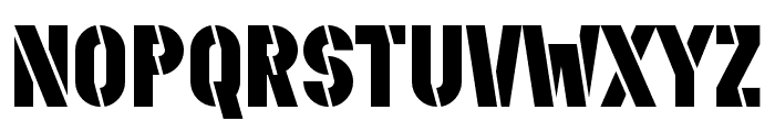 Stenciletta Left Bold Font UPPERCASE