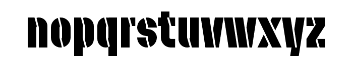Stenciletta Left Bold Font LOWERCASE